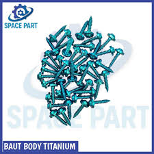 Baut TITANIUM Body Universal - Teal- 6 PCS