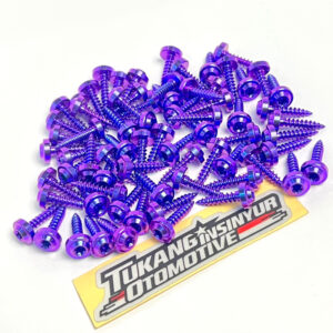 Baut TITANIUM Body Universal - UNGU TUA/VIOLET - 6 PCS