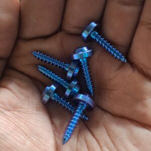 Baut TITANIUM Body Universal - Biru - 6 Pcs