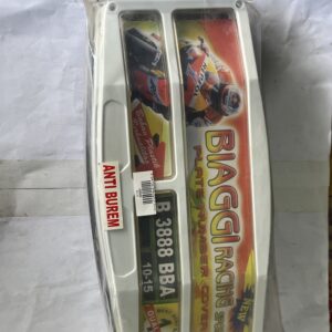 Bingkai Plat Cembung Putih BIAGGI - Set - ( 2 Pcs )