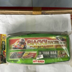 Bingkai Plat Cembung Hijau/green BIAGGAI - Set - ( 2 Pcs )