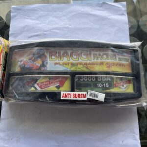 Bingkai Plat cembung Hitam BIAGGI - Set - ( 2 Pcs )